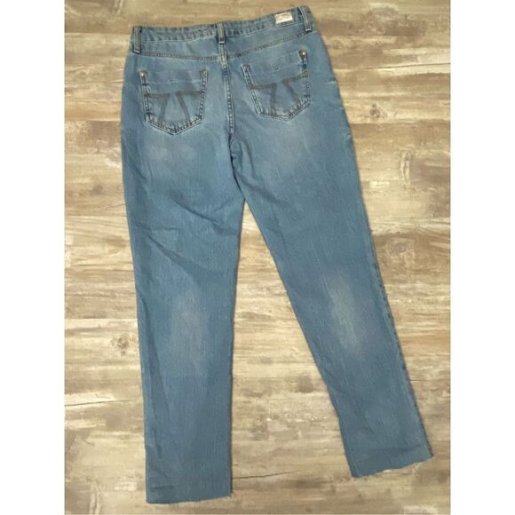 Seven7 Marilyn Boyfriend Jeans Distressed Raw Hem Women’s Size 4 - Picture 7 of 8